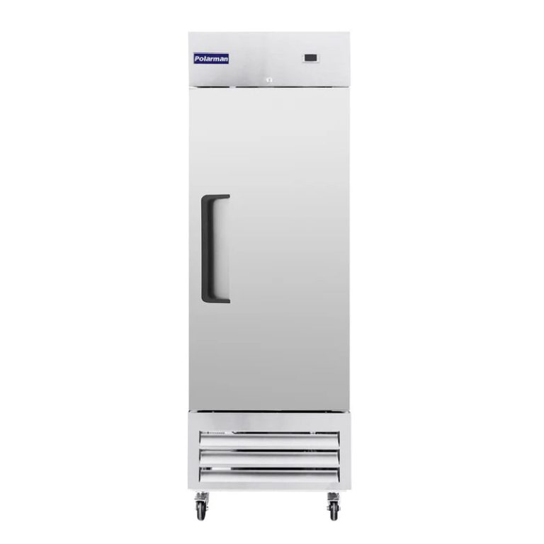 Polarman PLM-19FS 26 3/16″ Reach-In Freezer with Single Solid Door, Bottom Mount, Stainless Steel, 19 cu. ft.