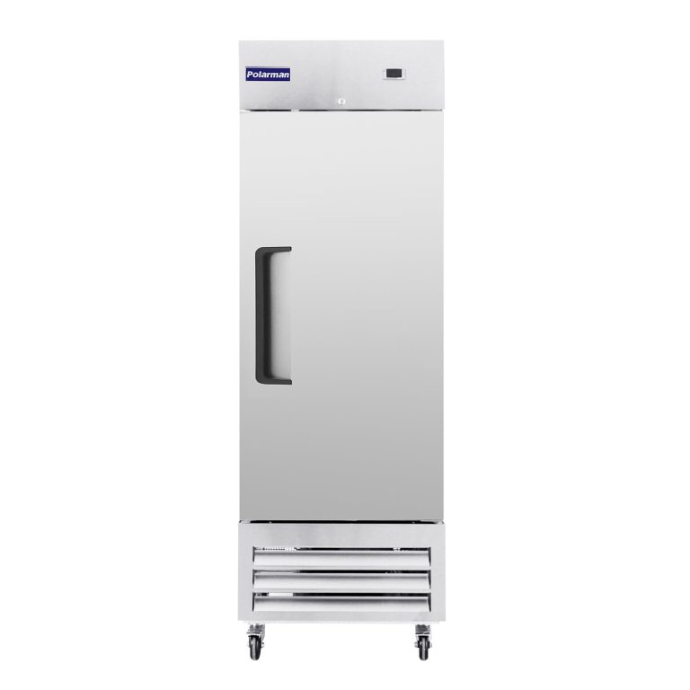 Polarman PLM-27RS 26 3/4″ Reach-In Refrigerator with Single Solid Door, Bottom Mount, Stainless Steel, 23 cu. ft.
