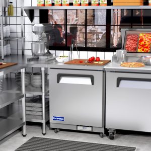 Polarman PLM-UC-27S 27 3/4″ Undercounter Refrigerator, 6.5 cu. ft, Stainless Steel, 1 Solid Door