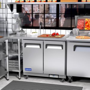 Polarman PLM-UC-36FS 36 7/16″ Undercounter Freezer, 7.7 cu. ft, Stainless Steel, 2 Solid Doors