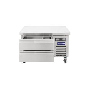 Polarman PLM-CBR36 37 15/16″ Refrigerated Chef Base, 2 Drawers, 5.1 cu ft, Stainless Steel