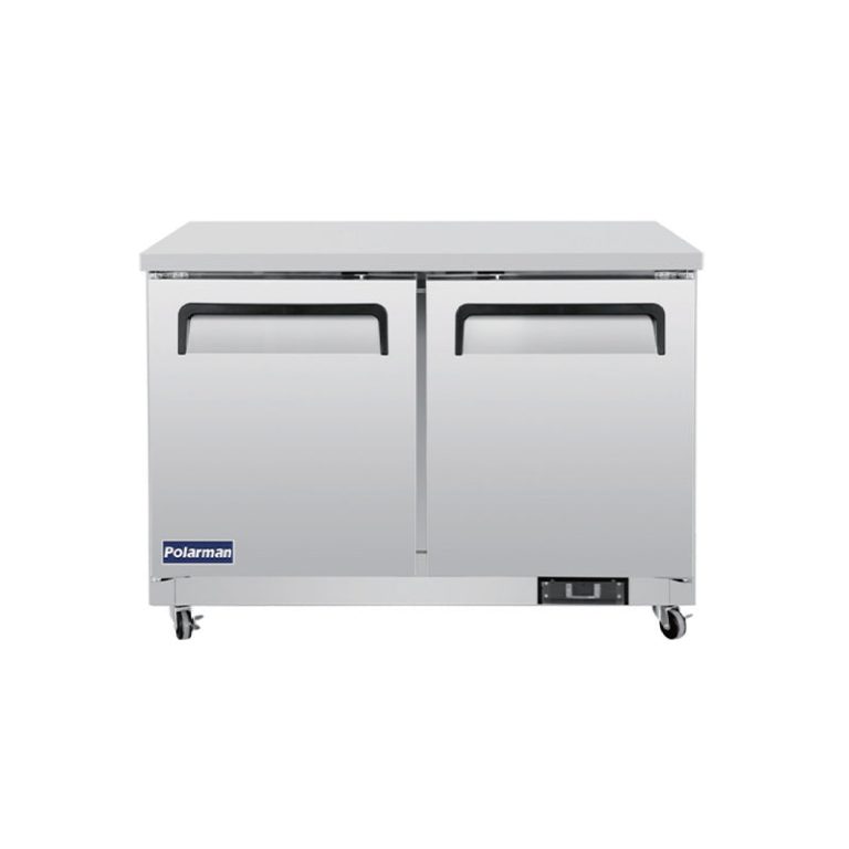 Polarman PLM-UC-48FS 48 1/4″ Undercounter Freezer, 12 cu. ft, Stainless Steel, 2 Solid Doors