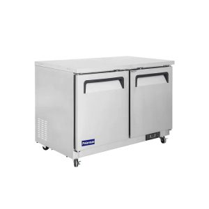Polarman PLM-UC-48FS 48 1/4″ Undercounter Freezer, 12 cu. ft, Stainless Steel, 2 Solid Doors