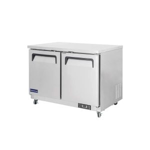 Polarman PLM-UC-48S 48 1/4″ Undercounter Refrigerator, 12 cu. ft, Stainless Steel, 2 Solid Doors
