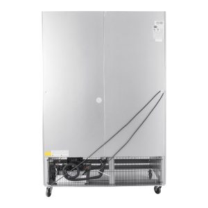 Polarman PLM-54RGS 53 15/16″ Reach-In Refrigerator with Double Glass Doors with LED Lighting, Bottom Mount, Stainless Steel, 49 cu. ft.