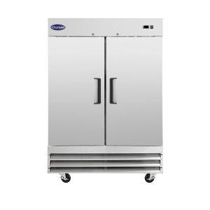 Chumart CMT-54F 54″ Reach-In Freezer with Double Solid Doors, Bottom Mount, Stainless Steel, 47 cu.ft