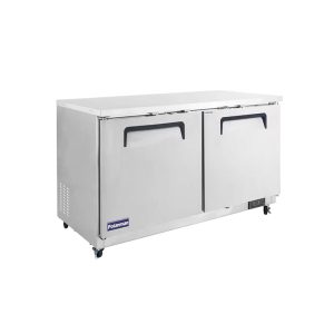 Polarman PLM-UC-60FS 61 1/4″ Undercounter Freezer, 15.5 cu. ft, Stainless Steel, 2 Solid Doors