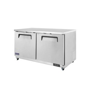 Polarman PLM-UC-60S 61 1/4″ Undercounter Refrigerator, 15.5 cu. ft, Stainless Steel, 2 Solid Doors