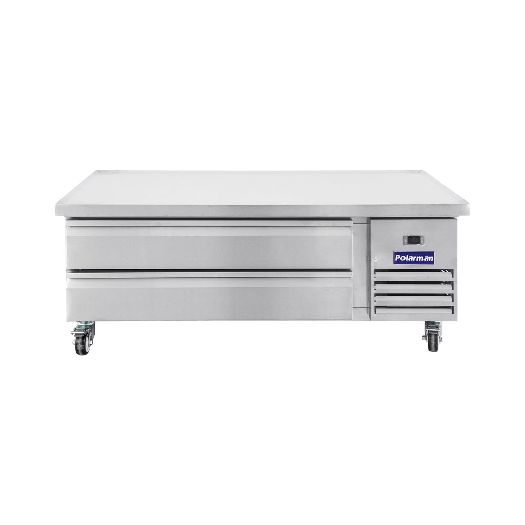 Polarman PLM-CBR60 62″ Refrigerated Chef Base, 2 Drawers, 8.7 cu ft, Stainless Steel