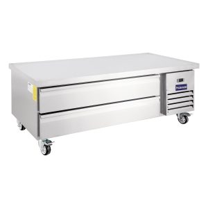 Polarman PLM-CBR60 62″ Refrigerated Chef Base, 2 Drawers, 8.7 cu ft, Stainless Steel