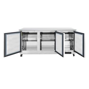 Polarman PLM-UC-72FS 71 3/4″ Undercounter Freezer, 18 cu. ft, Stainless Steel, 3 Solid Doors