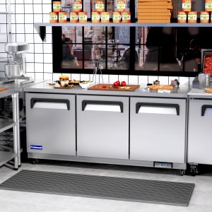 Polarman PLM-UC-72S 71 3/4″ Undercounter Refrigerator, 18 cu. ft, Stainless Steel, 3 Solid Doors