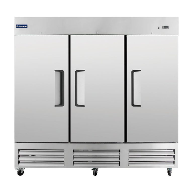 Polarman PLM-81FDVS 81″ Reach-In Freezer with Triple Solid Doors, Bottom Mount, Stainless Steel, 72 cu. ft.