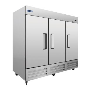 Polarman PLM-81FDVS 81″ Reach-In Freezer with Triple Solid Doors, Bottom Mount, Stainless Steel, 72 cu. ft.