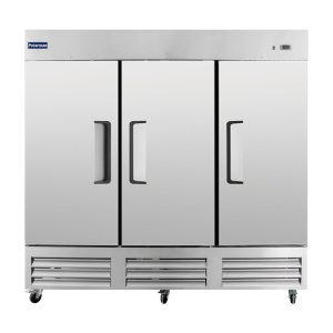 Polarman PLM-81RS 81″ Reach-In Refrigerator with Triple Solid Doors, Bottom Mount, Stainless Steel, 72 cu. ft.