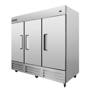 Polarman PLM-81RS 81″ Reach-In Refrigerator with Triple Solid Doors, Bottom Mount, Stainless Steel, 72 cu. ft.
