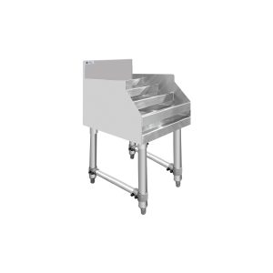 ChefAsst 12″ Wide CA-LD1223-316 5-Tier Stainless Steel Commercial Liquor Shelf Display Rack