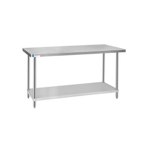ChefAsst 24″ x 60″ CA-WTSS-2460-316 16-Gauge 304 Stainless Steel Commercial Work Table with 304 Stainless Steel Legs and Undershelf