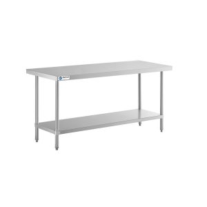 ChefAsst 24″ x 72″ CA-WTSS-2472-316 16-Gauge 304 Stainless Steel Commercial Work Table with 304 Stainless Steel Legs and Undershelf