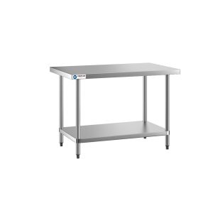 ChefAsst 30″ x 48″ CA-WTSS-3048-316 16-Gauge 304 Stainless Steel Commercial Work Table with 304 Stainless Steel Legs and Undershelf