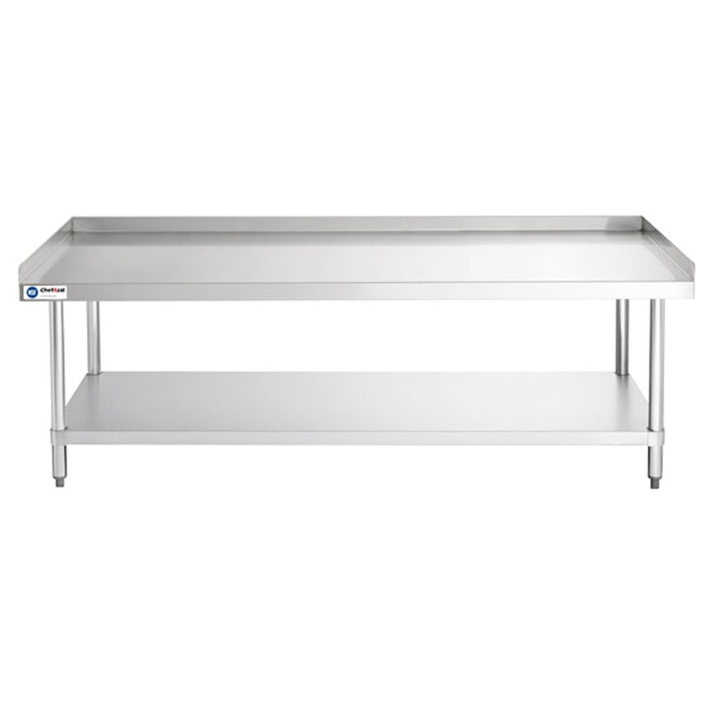 ChefAsst 30″ x 72″ CA-ESS-3072-316 16-Gauge 304 Stainless Steel Equipment Stand with 201 Stainless Steel Legs and Undershelf