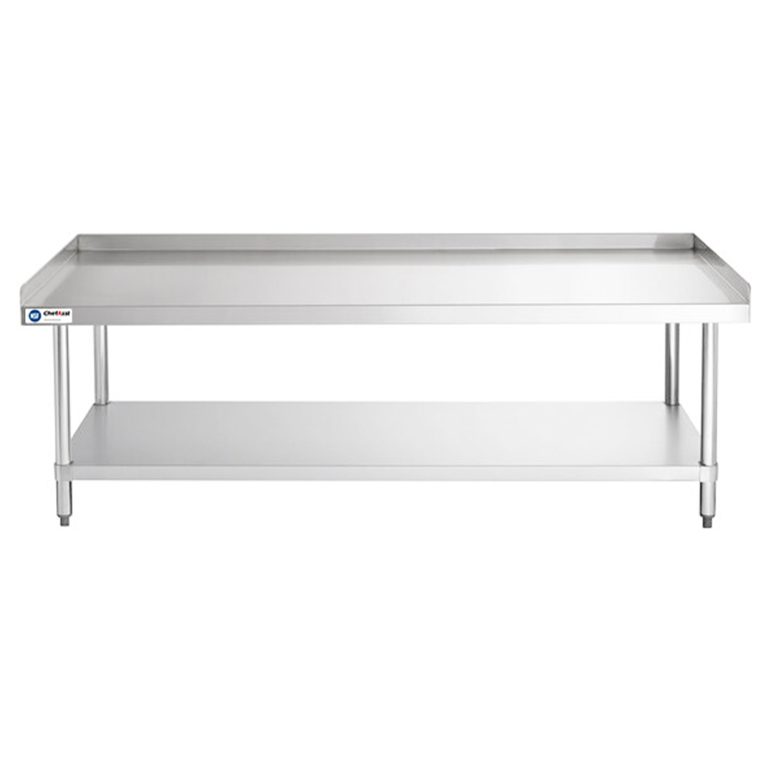 ChefAsst 30″ x 72″ CA-ESS-3072-316 16-Gauge 304 Stainless Steel Equipment Stand with 201 Stainless Steel Legs and Undershelf
