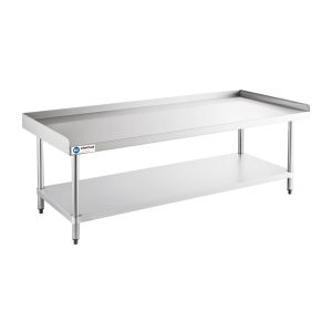 ChefAsst 30″ x 72″ CA-ESS-3072-316 16-Gauge 304 Stainless Steel Equipment Stand with 201 Stainless Steel Legs and Undershelf