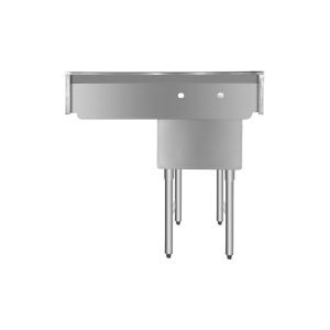 ChefAsst 40″ CA-S1C181812-18R-316 16-Gauge Stainless Steel Single Compartment Commercial Sink with Stainless Steel Legs, and Right 18″ Drainboard – 18″ x 18″ x 12″ Bowl
