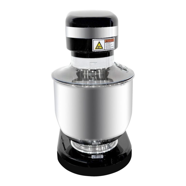 ChefAsst CA-MXN7C Black 7L Bowl Lift Countertop Mixer with Standard Accessories – 110V, 0.36 hp