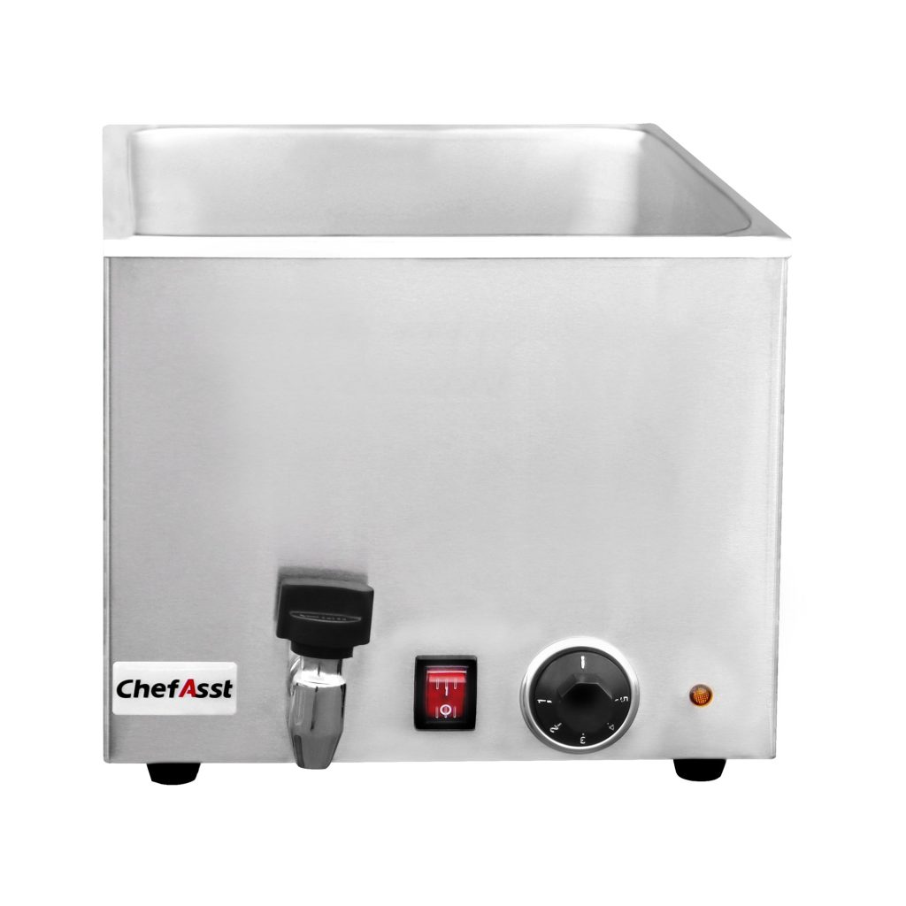 ChefAsst ZCK165BT Professional Food Warmer With Faucet, 6 1/2″ Deep