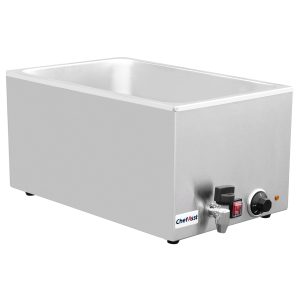 ChefAsst ZCK205BT Professional Food Warmer With Faucet, 8 1/10″ Deep