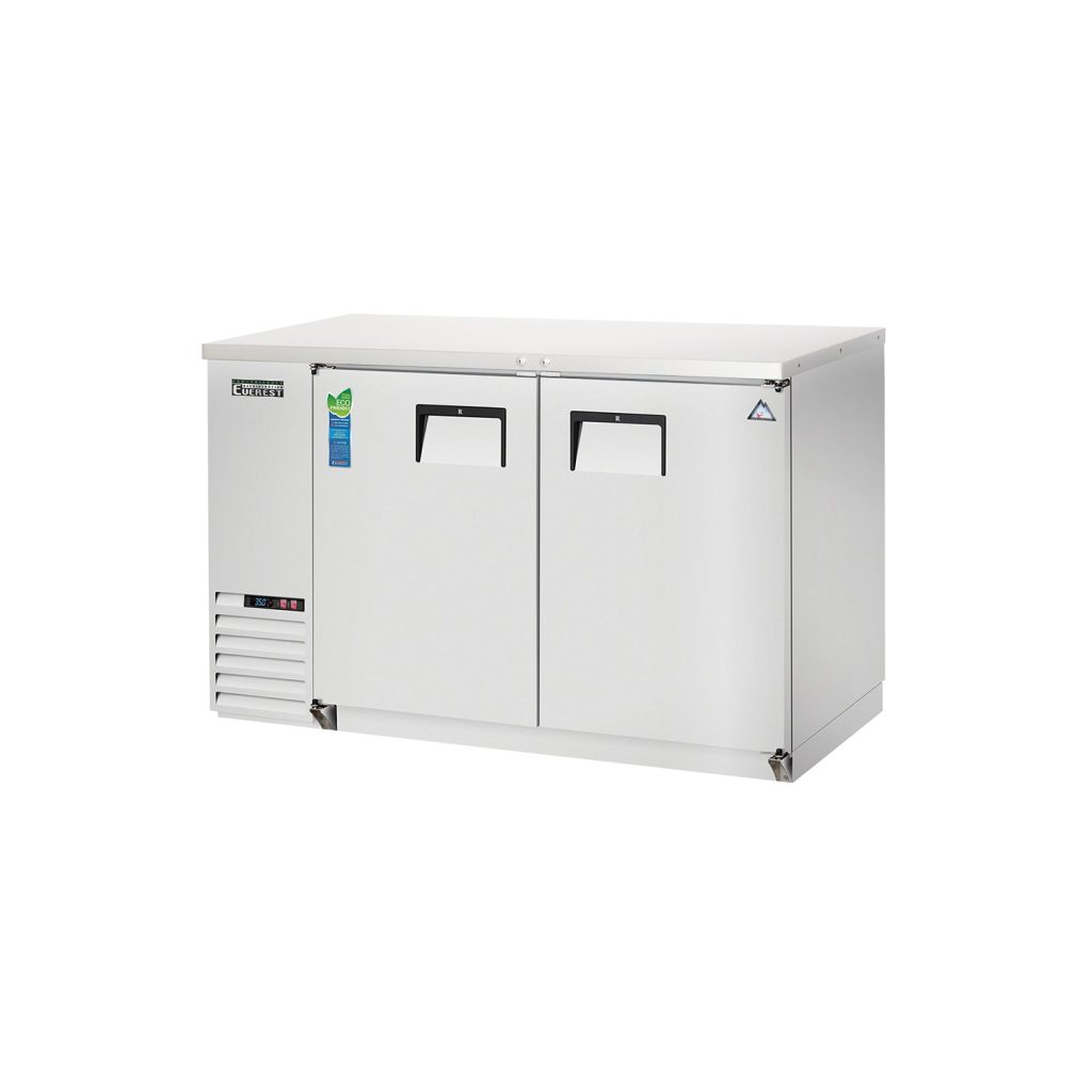 Everest EBB48-SS 49″ Stainless Steel Back Bar Cooler, 2 Solid Doors, 14 cu. ft.