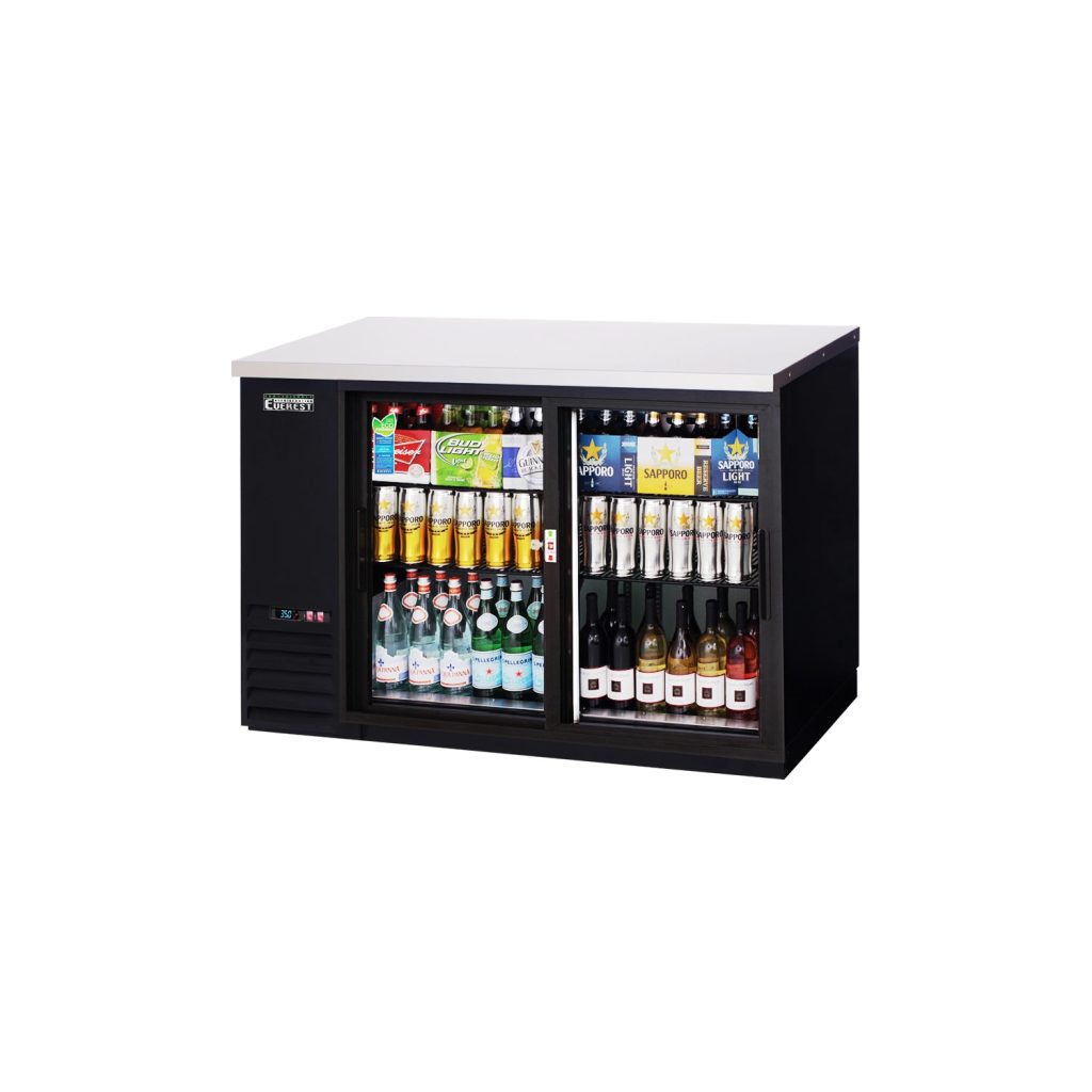 Everest EBB48G-SD 49″ Back Bar Cooler, 2 Glass Doors, 13 cu. ft.