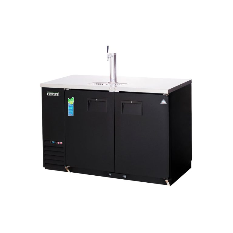 Everest EBD2-BB-24 57 3/4″ Direct Draw Keg Refrigerator with 2 Solid Doors, 17 cu. ft.