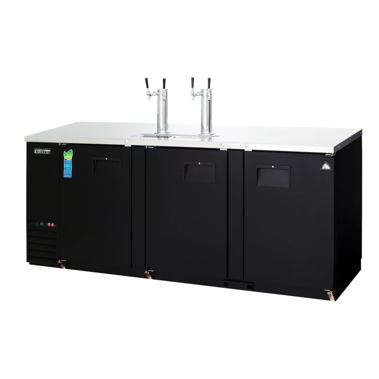 Everest EBD4 89 1/4″ Direct Draw Keg Refrigerator, 3 Solid Doors, 32 cu. ft.