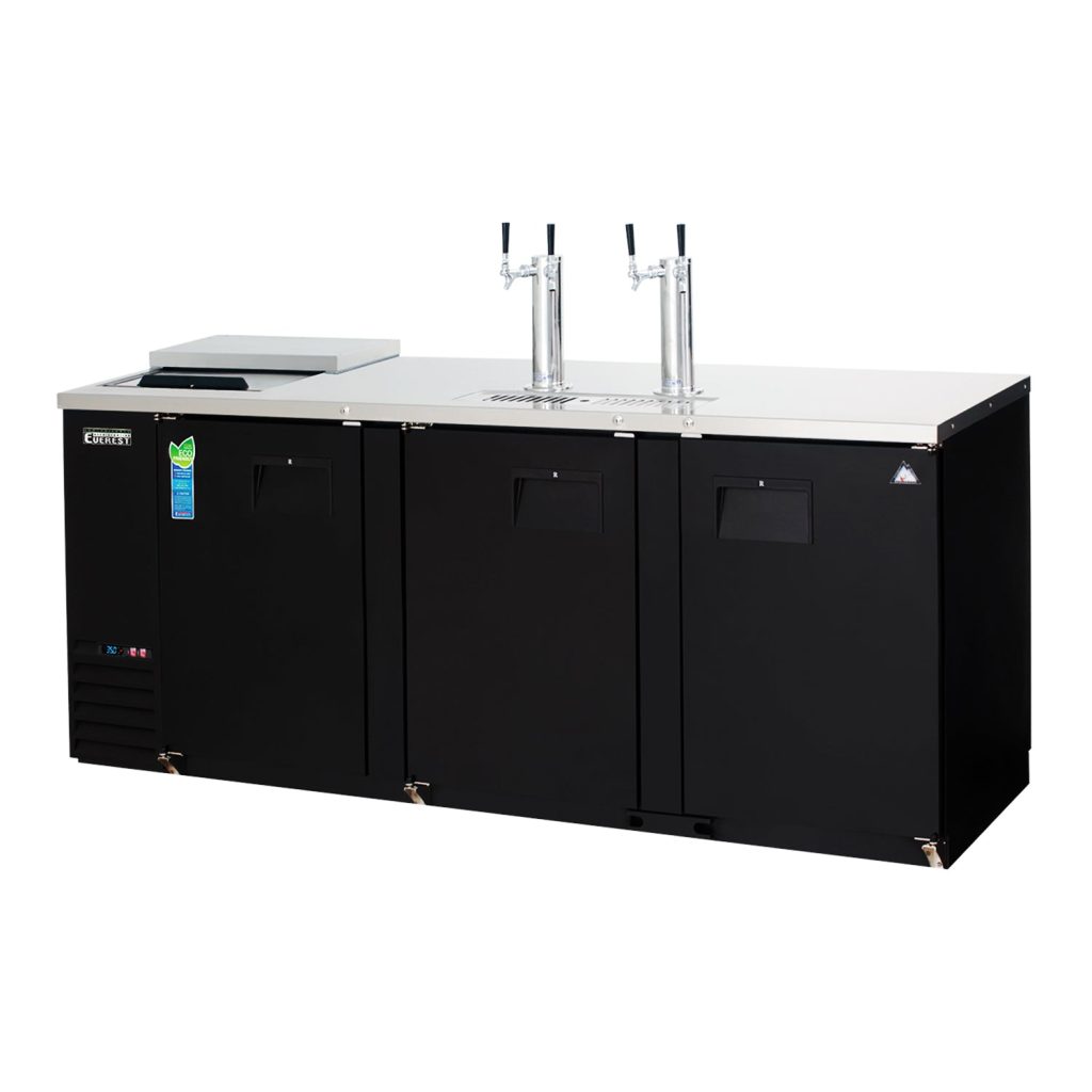 Everest EBD4-CT 89 1/4″ Club Top Direct Draw Keg Refrigerator, 3 Solid Doors, 32 cu. ft.