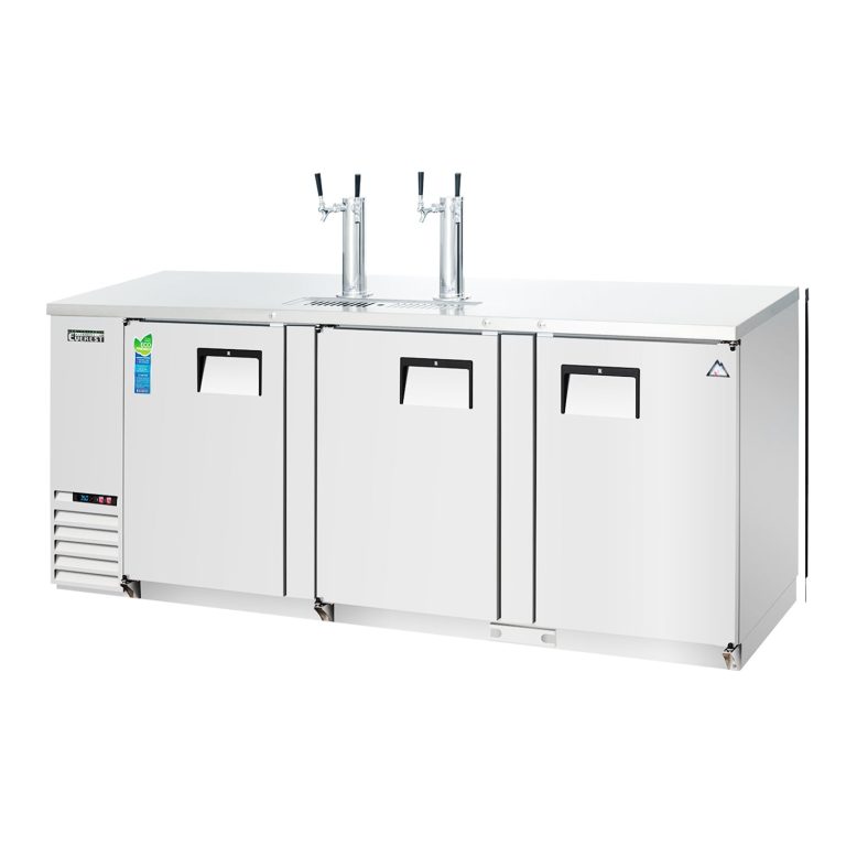 Everest EBD4-SS 89 1/4″ Stainless Steel Direct Draw Keg Refrigerator, 3 Solid Doors, 32 cu. ft.
