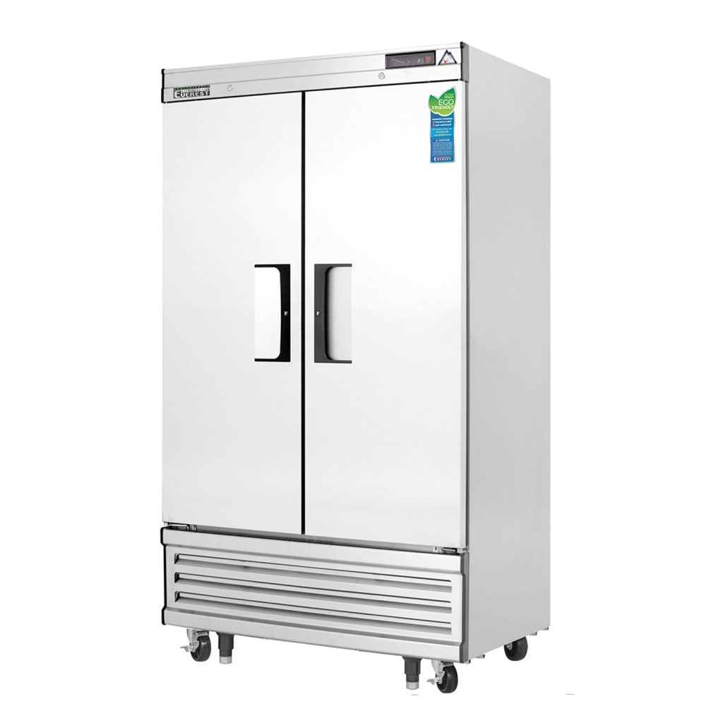 Everest EBNF2 39 3/8″ Stainless Steel 33 cu. ft Reach-In Freezer, 2 Solid Full Doors, Bottom Mount