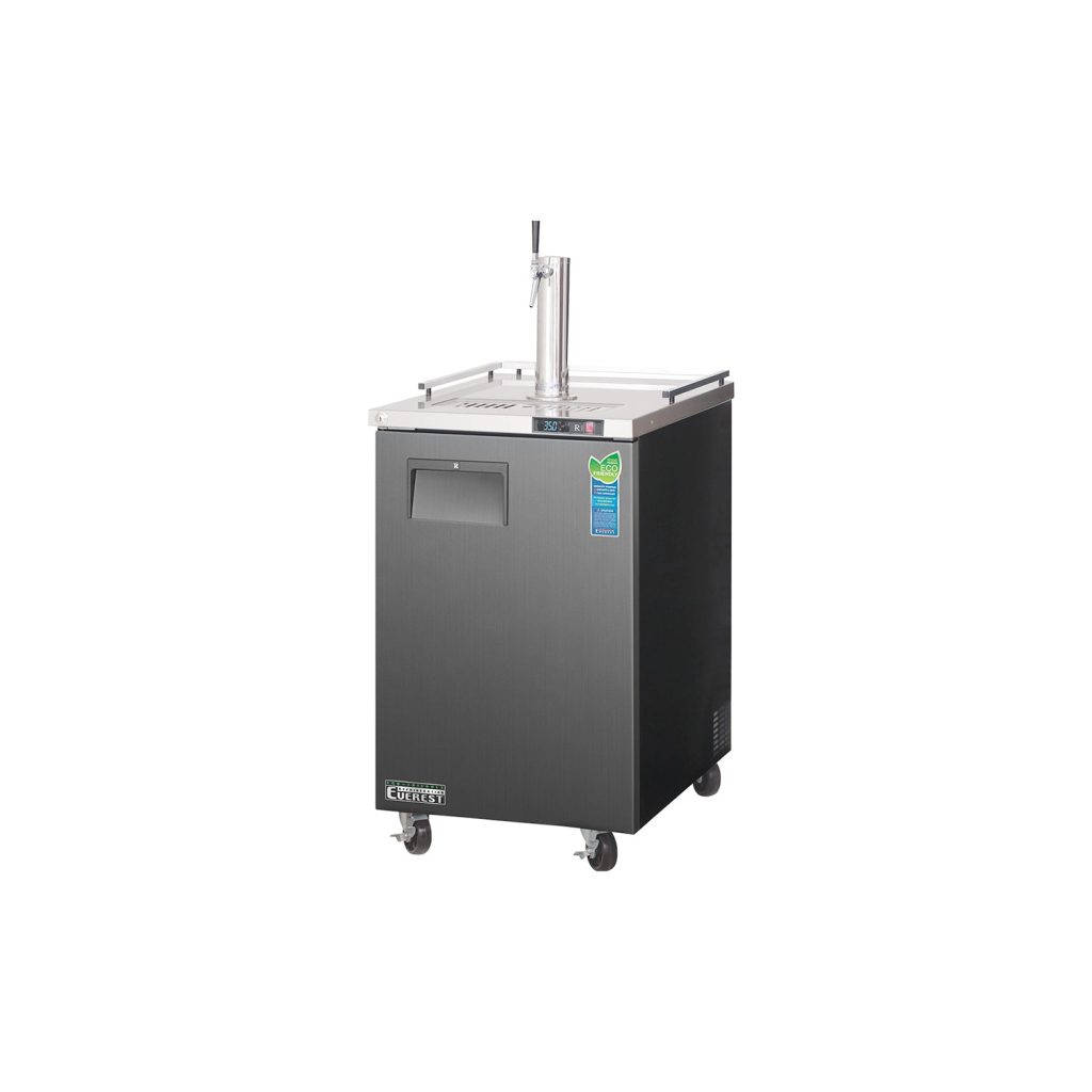 Everest ECF1 23 1/2″ Black Nitro Cold Brew Coffee Dispenser, 8 cu. ft.