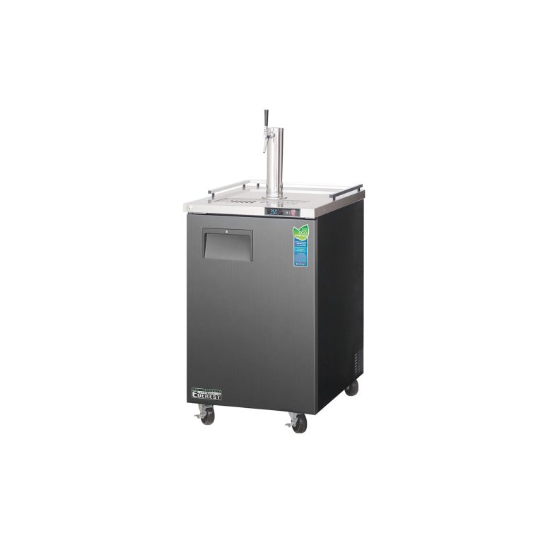Everest ECF1 23 1/2″ Black Nitro Cold Brew Coffee Dispenser, 8 cu. ft.