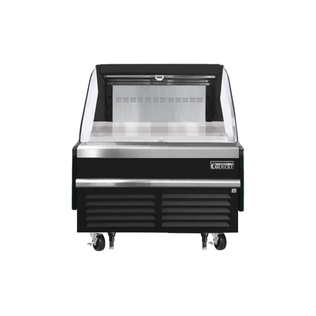 Everest EOMH-36-B-35-S 37 1/4″ Black 5.6 cu. ft Open Air Merchandiser