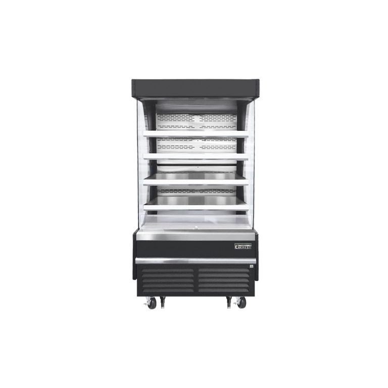 Everest EOMV-36-B-28-T 37 1/4″ Black 12.8 cu. ft Open Air Merchandiser