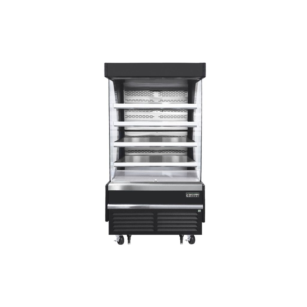 Everest EOMV-36-B-35-T 37 1/4″ Black 18.2 cu. ft Open Air Merchandiser