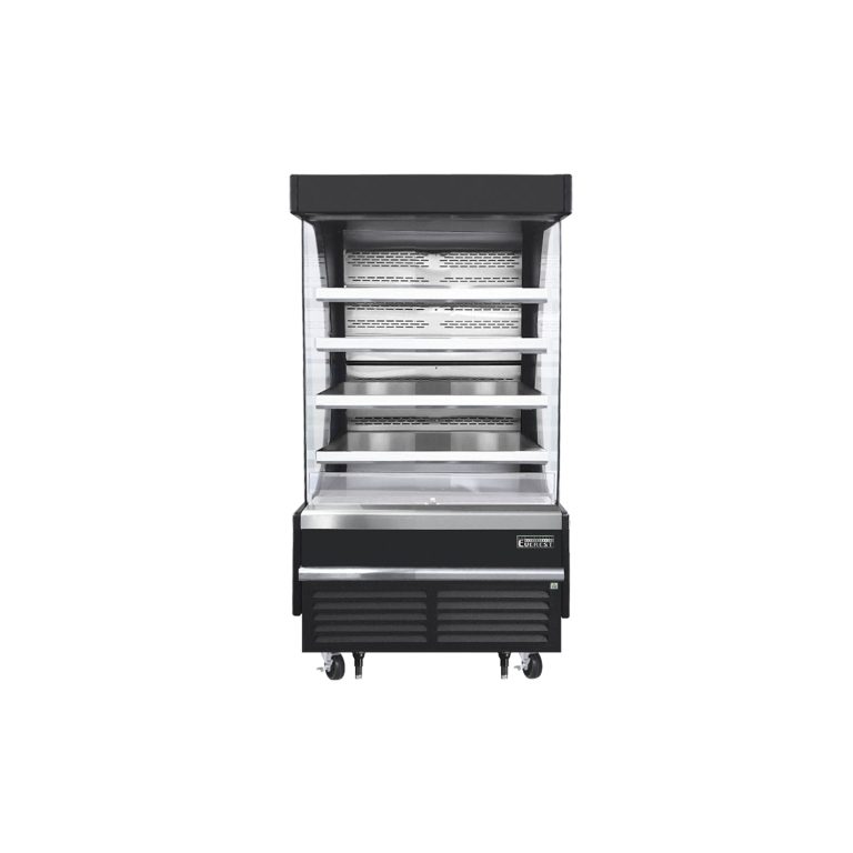 Everest EOMV-36-B-35-T 37 1/4″ Black 18.2 cu. ft Open Air Merchandiser