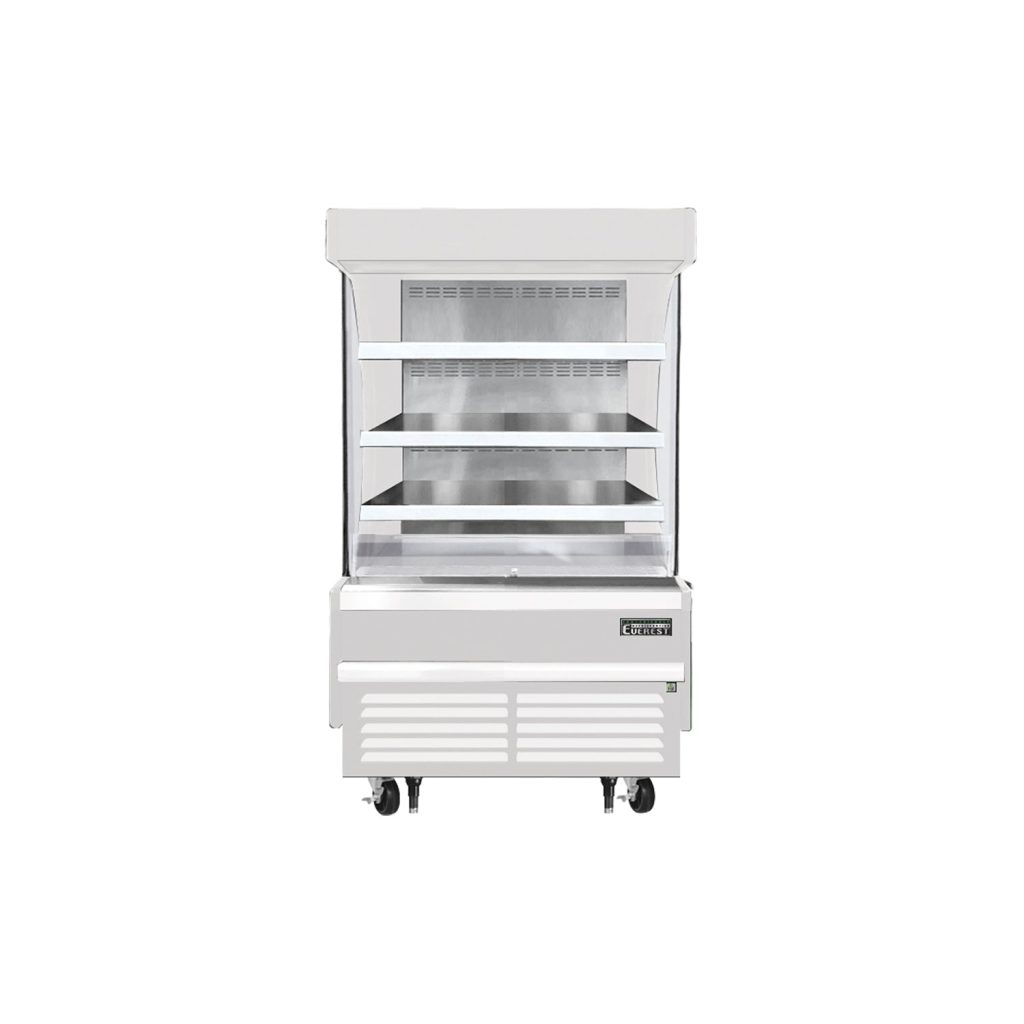 Everest EOMV-36-W-28-S 37 1/4″ White 9.3 cu. ft Open Air Merchandiser