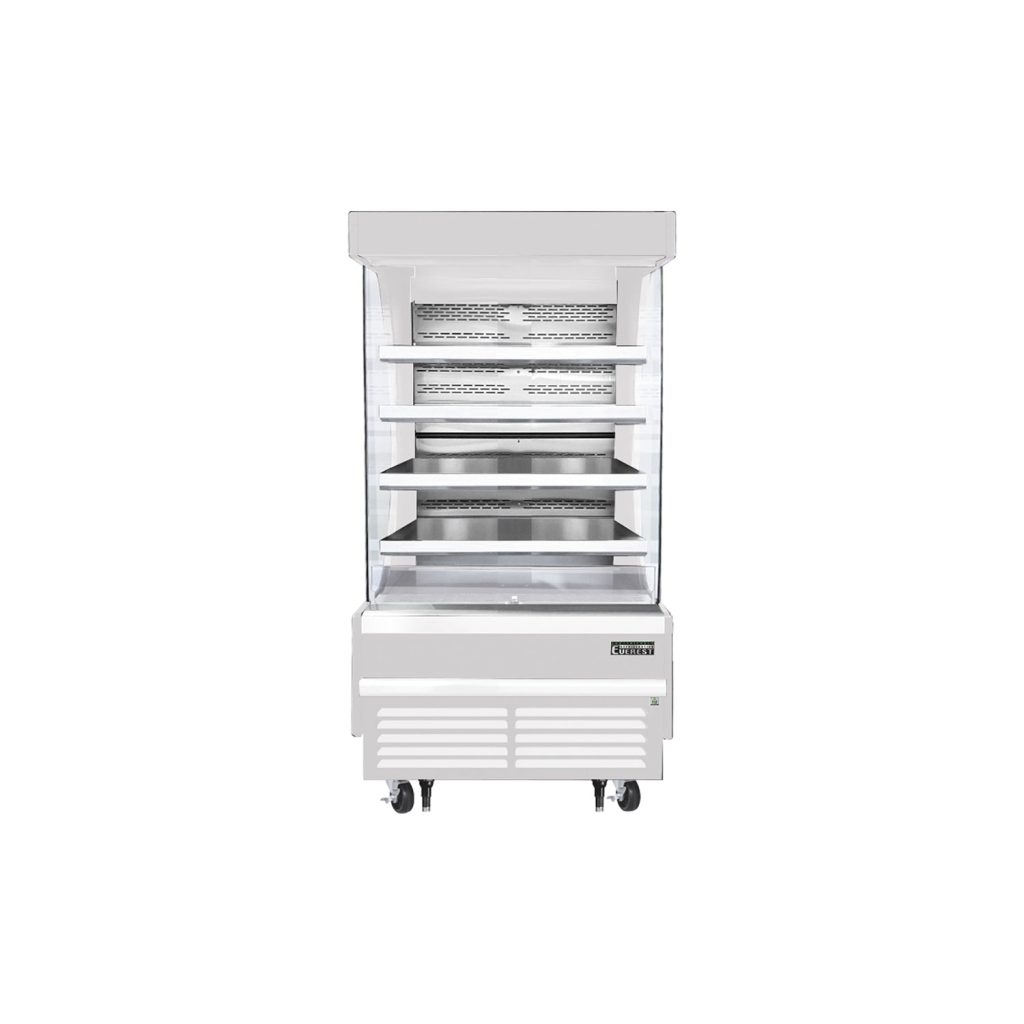 Everest EOMV-36-W-28-T 37 1/4″ White 12.8 cu. ft Open Air Merchandiser