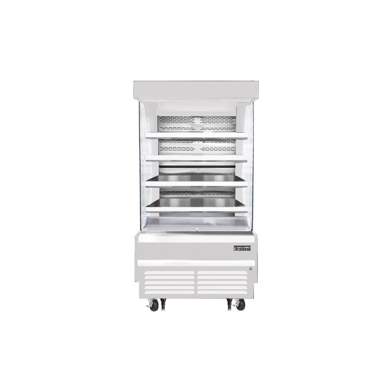 Everest EOMV-36-W-28-T 37 1/4″ White 12.8 cu. ft Open Air Merchandiser