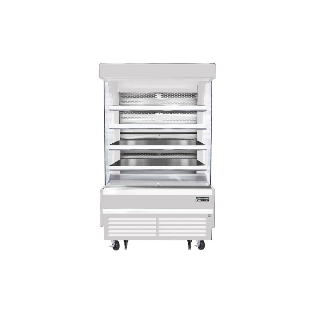 Everest EOMV-48-W-28-T 48″ White 16.8 cu. ft Open Air Merchandiser