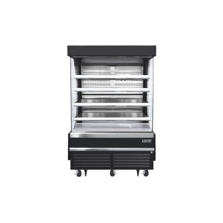 Everest EOMV-60-B-28-T 60″ Black 21.2 cu. ft Open Air Merchandiser