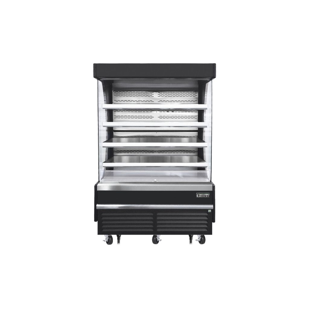Everest EOMV-60-B-35-T 60″ Black 30.2 cu. ft Open Air Merchandiser